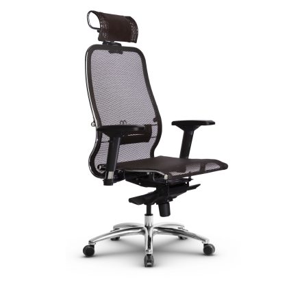 Vadovo ergonominė biuro kėdė iš plieno karkaso.